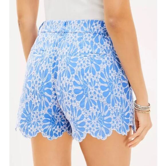 LOFT Riviera Embroidered Eyelet Shorts – Size 12 – NEW - Picture 2 of 9